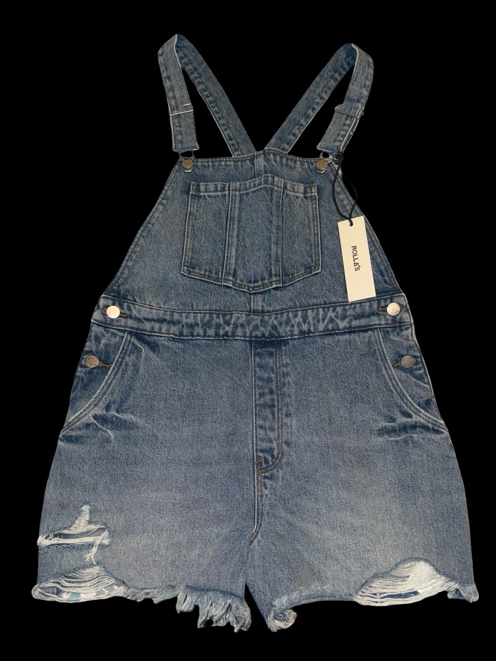 ROLLA’S Original High Rise Cut-Off Short Overalls - Picture 12 of 14